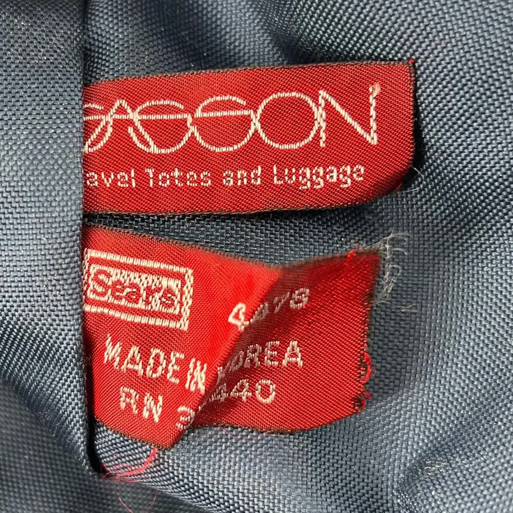 80s Sasson messenger travel tote bag with 1980s vintage